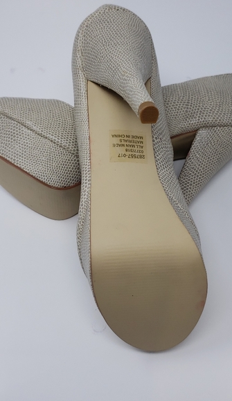 Colin Stuart Snake Skin Peep Toe Platform - Picture 6 of 11